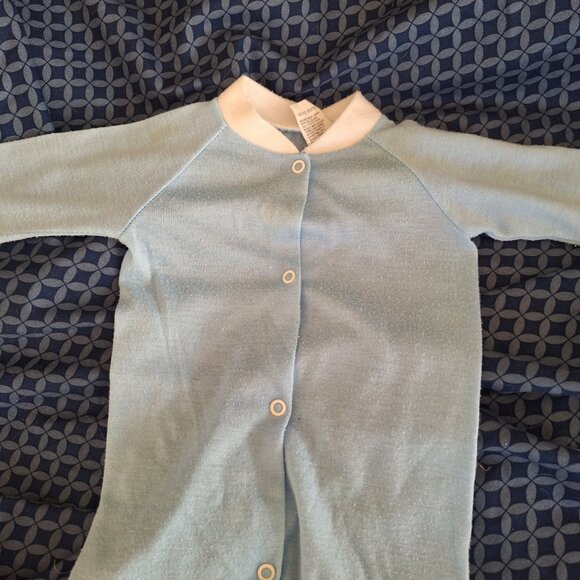 light blue with white collar pajamas - Picture 4 of 11